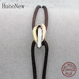 Silver Star Buckle Ribbon Lace Up Rope Chain Adjustable Size Bracelet
