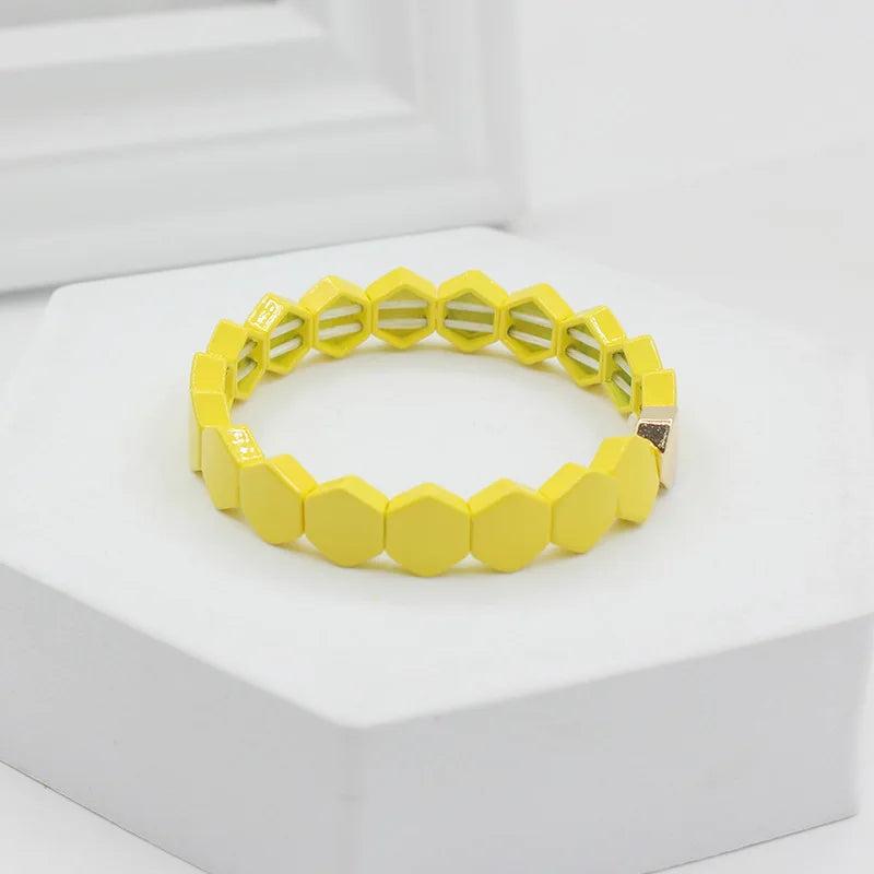 European American Ins Enamel Macaron Women's Bracelet Bohemian Style