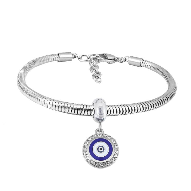 Stainless Steel Chain Bracelet Charm Jewelry