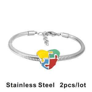 Stainless Steel Chain Bracelet Charm Jewelry