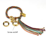 Tibetan Bracelet Stainless Steel Glass Locket Keepsake Bangle
