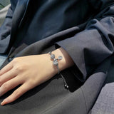 High-end Flower Zircon Adjustable Butterfly Bracelet