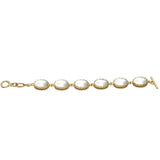 Oval Pearl Bracelet Flower Women Bracelet