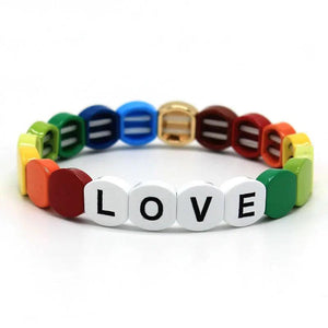 Colorful Bohemian Alloy Enamel Bracelet Bangle