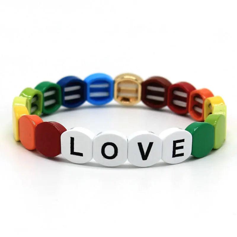 Colorful Bohemian Alloy Enamel Bracelet Bangle