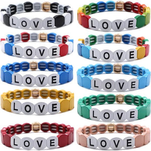 Colorful Bohemian Alloy Enamel Bracelet Bangle