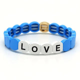 Colorful Bohemian Alloy Enamel Bracelet Bangle