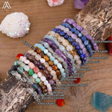 Bohemia Crystal Beads Stretch Bracelet - Women Birthday Jewelry Gift