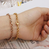 Christmas Gift Crystal Twist Glass Locket Bracelet