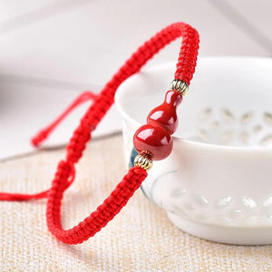 Cinnabar Gourd Tibetan Bracelet Lucky Red Rope Bangle