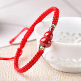 Cinnabar Gourd Tibetan Bracelet Lucky Red Rope Bangle