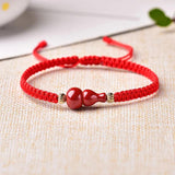 Cinnabar Gourd Tibetan Bracelet Lucky Red Rope Bangle