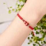 Cinnabar Gourd Tibetan Bracelet Lucky Red Rope Bangle