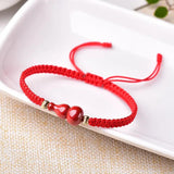 Cinnabar Gourd Tibetan Bracelet Lucky Red Rope Bangle