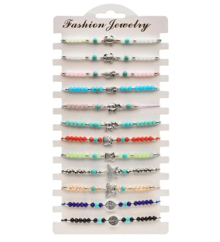 Bohemia Owl Elephant Bead Bracelets for Women