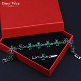 Chain Link CZ Zirconia Stone And Austrian Crystal Bracelets