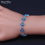 Chain Link CZ Zirconia Stone And Austrian Crystal Bracelets