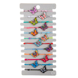 12pcs Enamel Candy Flower Animal Charms Bracelet Set