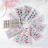 12pcs Enamel Candy Flower Animal Charms Bracelet Set