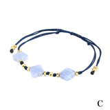 Colorful Four-leaf Clover Bracelet Women Natural Stone Beads Jewelry