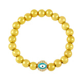 Evil Eye Bracelet Copper Zircon Enamel Bracelets For Women Girl Jewelry Gift