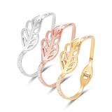 Women's Stainless Steel Crystal Cuff Bracelet