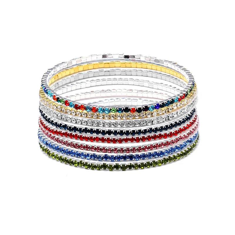 European & American Zircon Elastic Bracelet Gemstone