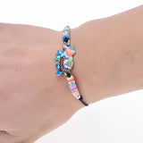 Bohemian Clay Slice Bracelet Set with Enamel Charms - Summer Beach Kids Jewelry