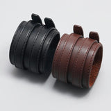 Retro Leather Bracelet Rock Punk Wide Double Layer Male Bracelet