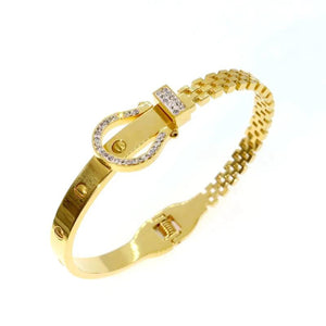Classic Drill Bangle Titanium Steel Jewelry Gothic Girls Bangles