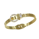 Classic Drill Bangle Titanium Steel Jewelry Gothic Girls Bangles