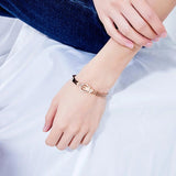 Classic Drill Bangle Titanium Steel Jewelry Gothic Girls Bangles