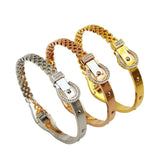 Classic Drill Bangle Titanium Steel Jewelry Gothic Girls Bangles