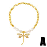 Dragonfly Bracelet Enamel Flower Bracelet Women Accessories