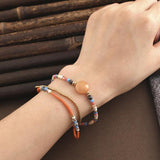 Bohemian Ethnic Style Natural Stone Bracelet Bangle