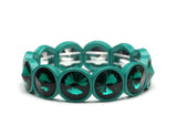 Crystal Sparkling Stretch Bracelet Love Letter Multicolor Jewelry