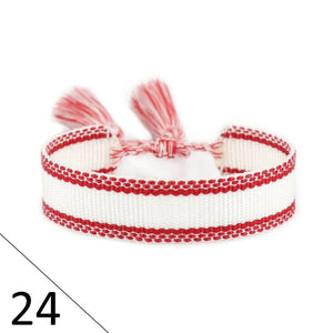 Cotton Embroidery Tassel Bracelet for Women