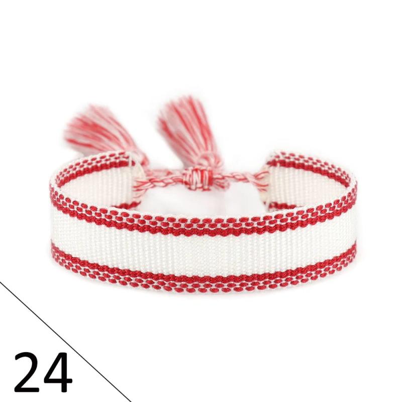 Cotton Embroidery Tassel Bracelet for Women