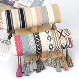 Cotton Embroidery Tassel Bracelet for Women