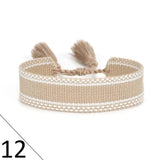 Cotton Embroidery Tassel Bracelet for Women