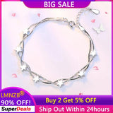 Tibetan Silver Chain Bracelet with Stars Beads Charm