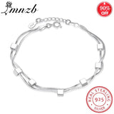 Tibetan Silver Chain Bracelet with Stars Beads Charm