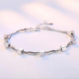Tibetan Silver Chain Bracelet with Stars Beads Charm