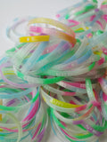 50PC Kids Silicone Bracelet Assorted Night Glowing Wristband Family Party Gift
