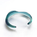 Delicate Multi-Colored Jade Resin Bracelet for Women