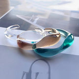 Delicate Multi-Colored Jade Resin Bracelet for Women