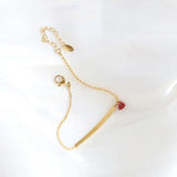 Heart Cut CZ Bracelet Charm Jewelry Stainless Steel Bangle