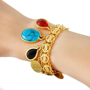 Oman Turkey Coin Bracelet Women Turks Simgesi Osmanli Turasi Muslim Islam Bangle