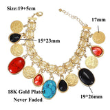 Oman Turkey Coin Bracelet Women Turks Simgesi Osmanli Turasi Muslim Islam Bangle