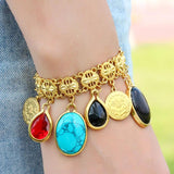 Oman Turkey Coin Bracelet Women Turks Simgesi Osmanli Turasi Muslim Islam Bangle